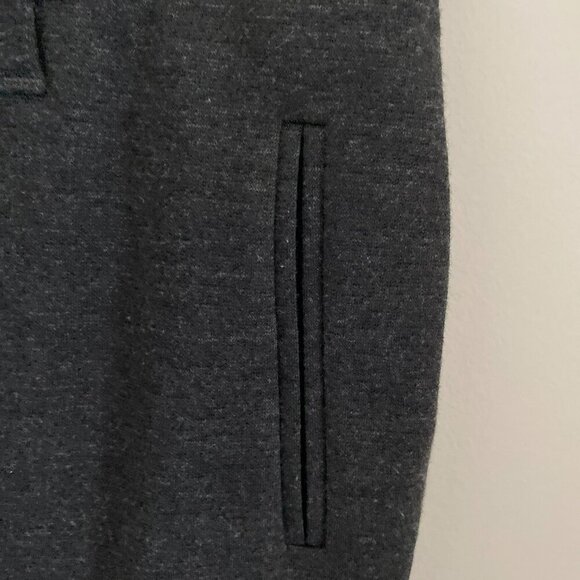 Michael Kors Knit Skinny Pants Leggings Charcoal Grey Front Zipper Pockets Sz10 - Picture 6 of 8